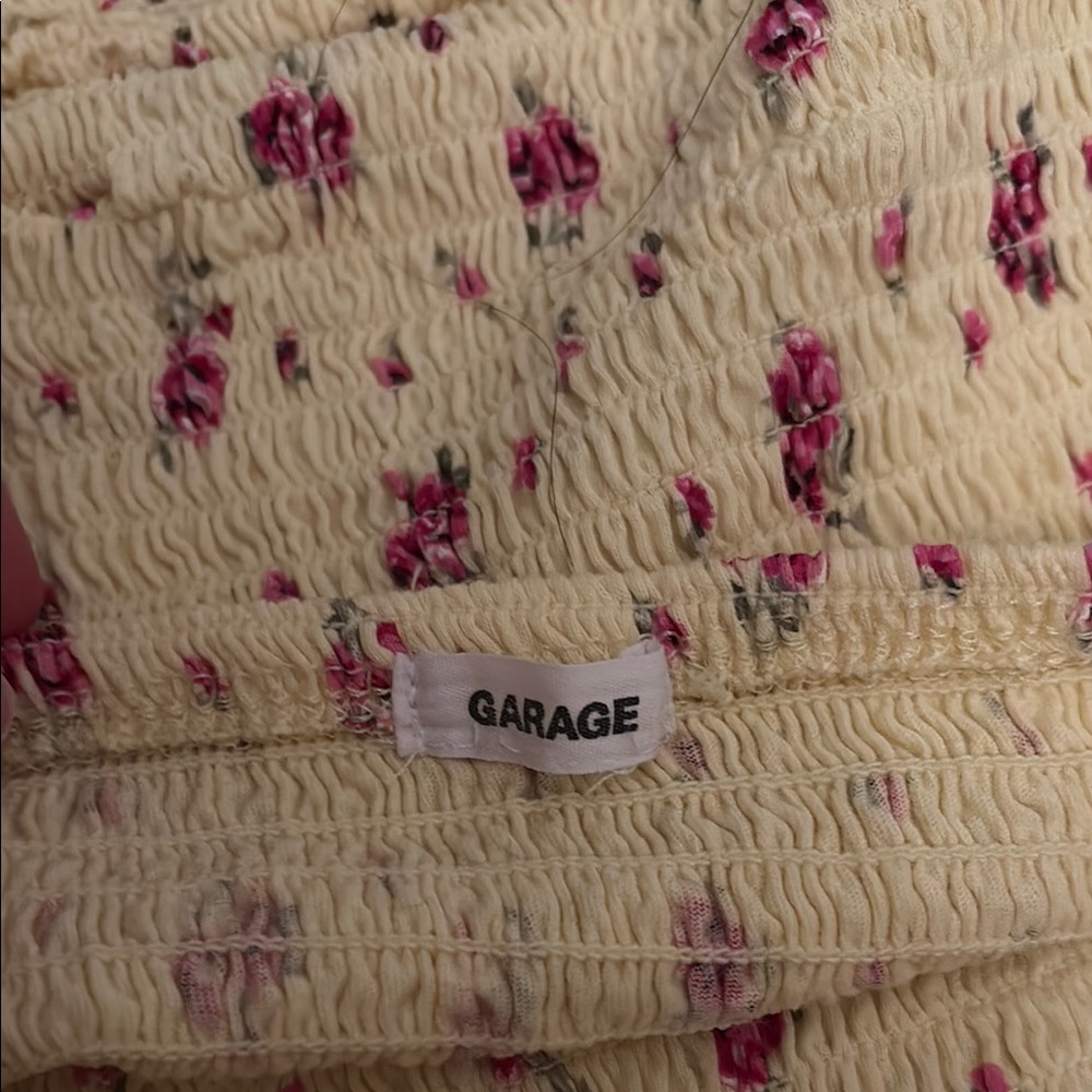 Garage Floral Smocked Tube Top - Picture 3 of 4